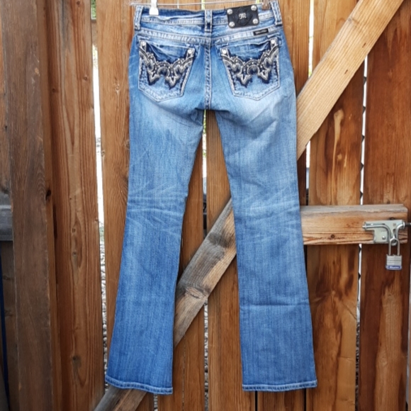 Miss me embellished boot cut jeans lightwash sz 28 - Picture 4 of 8